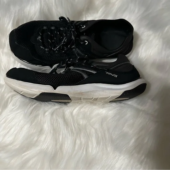 Teva Black and White Athletic Shoes - Picture 6 of 13